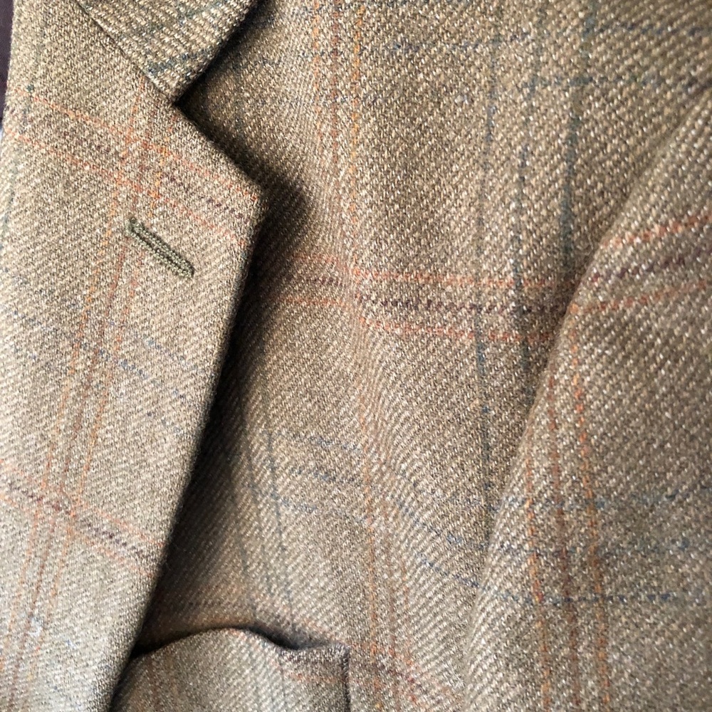 Charles Tyrwhitt herringbone check wool jacket